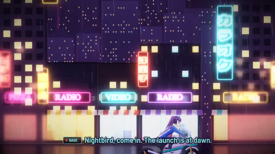 Frame from “80s Cel Anime — City Lights, 1987” by @lemomo-ai
