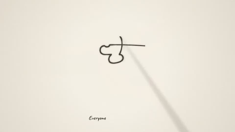 Frame from “One-line Drawing — The Line That Never Lifted” by @lemomo-ai
