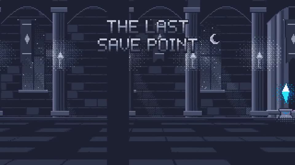 Frame from “16-bit Pixel RPG — The Last Save Point” by @lemomo-ai