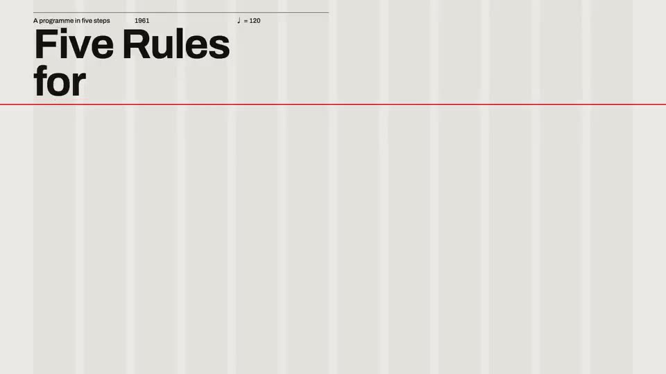 Frame from “Swiss Motion Graphics — Five Rules for a Poster” by @lemomo-ai