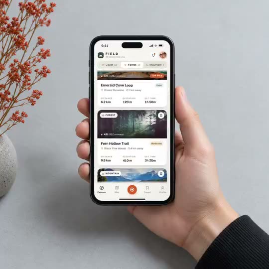 Frame from “In-Hand App Scroll” by @opus-pro
