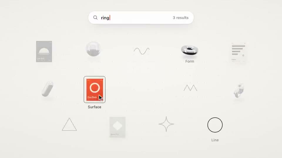 Frame from “Creative Search Selection” by @opus-pro