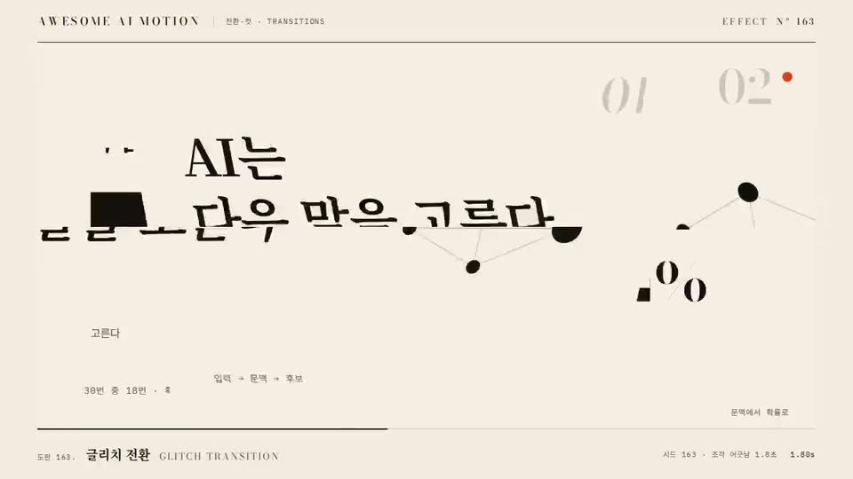 Frame from “Glitch Transition” by @gongnyang