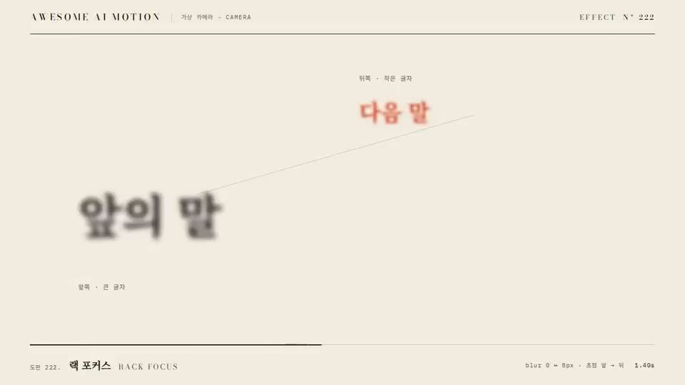 Frame from “Rack Focus” by @gongnyang