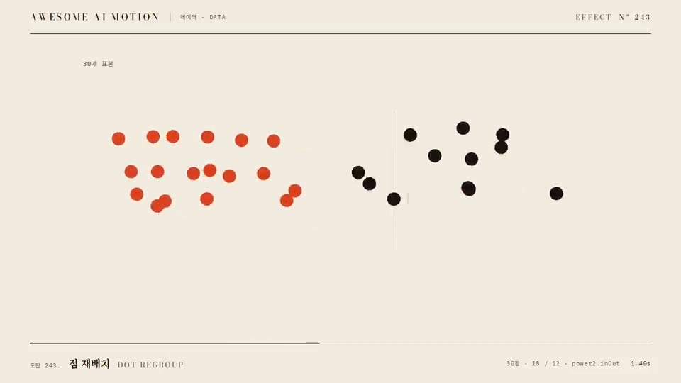 Frame from “Dot Regroup” by @gongnyang